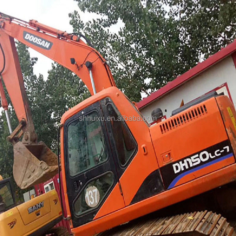 Scavatori a gomma idraulica usata Doosan DH150/Second hand Quality DOOSAN DH150 scavatore a basso prezzo in vendita