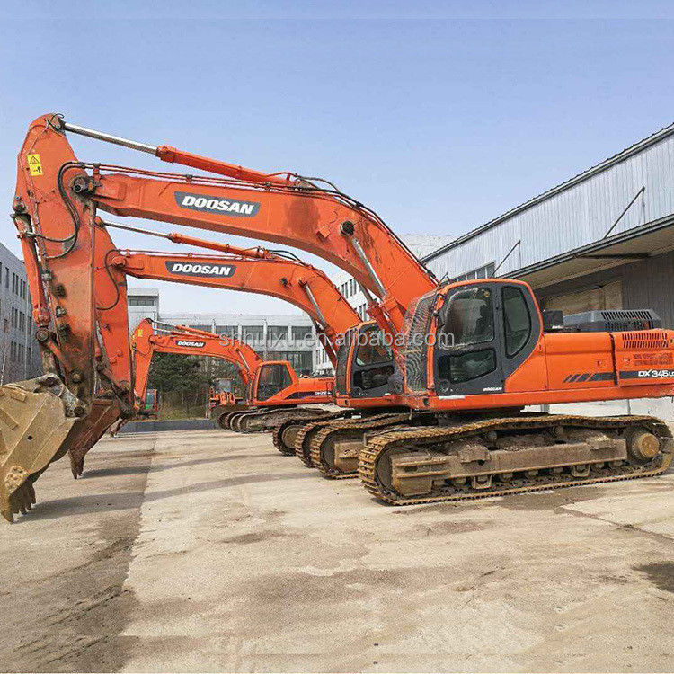Doosan vendita calda eccellente qualità di seconda mano escavatore a trascinatore idraulico DOOSAN DX345 Corea origine/macchina di scavo usata migliore vendita buon prezzo