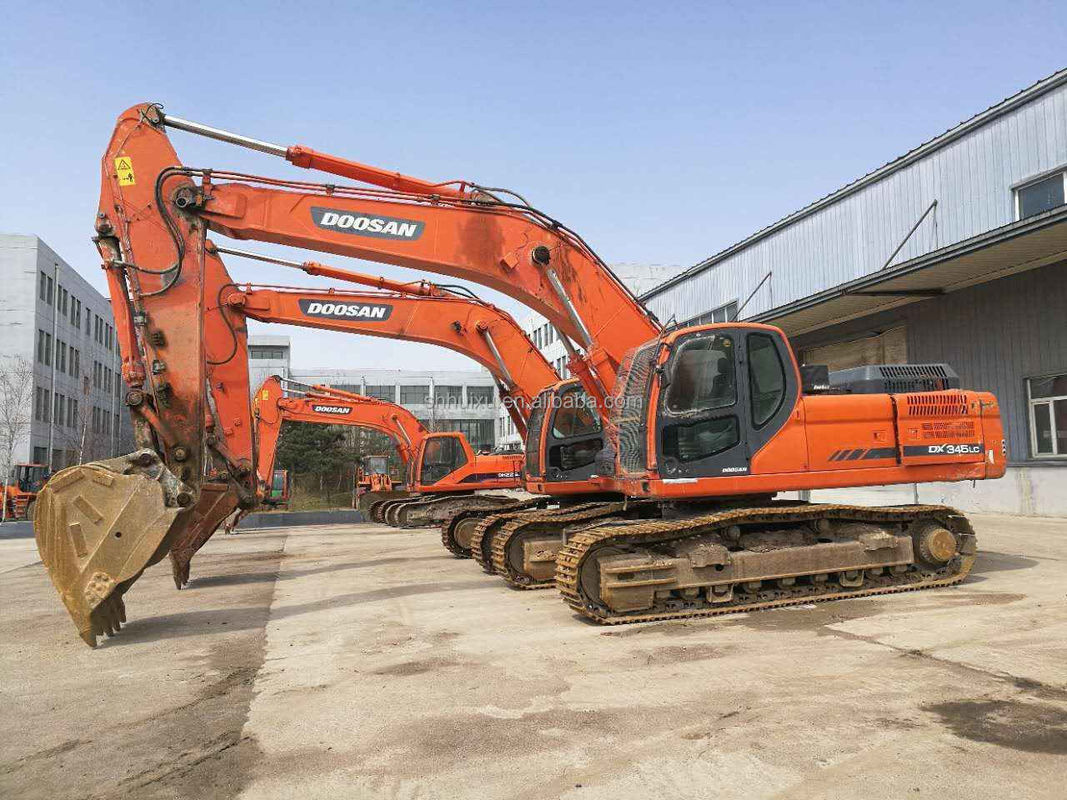 Doosan vendita calda eccellente qualità di seconda mano escavatore a trascinatore idraulico DOOSAN DX345 Corea origine/macchina di scavo usata migliore vendita buon prezzo
