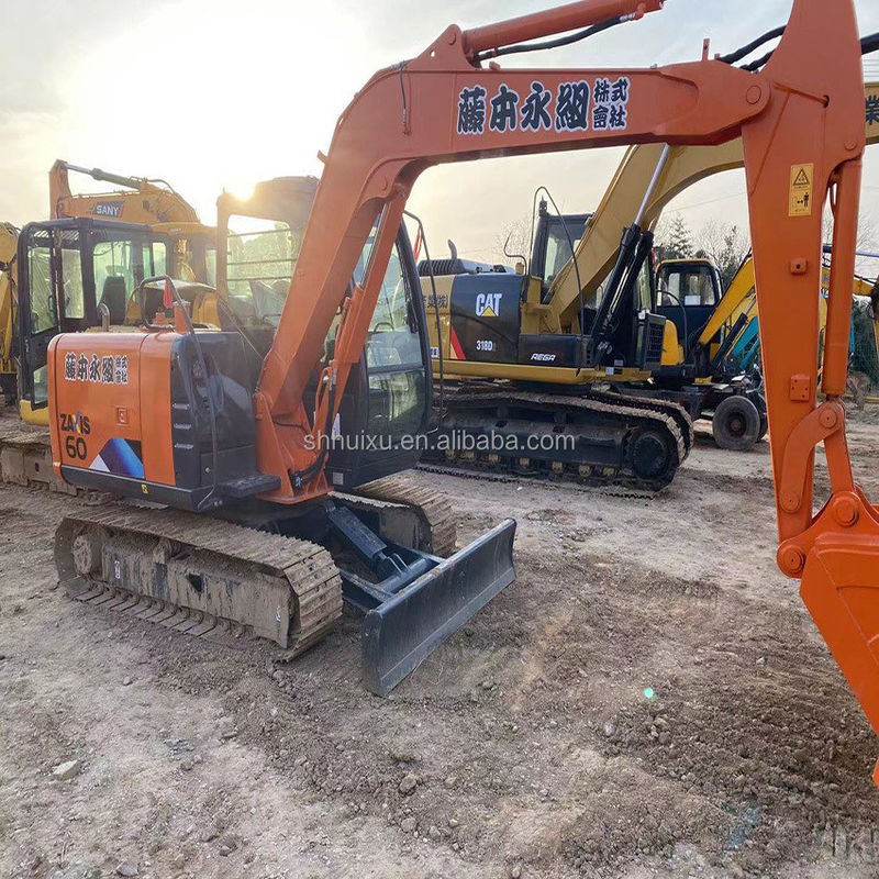 Hitachi in magazzino mini escavatore usato zx60 giappone anno 2019/seconda mano Piccolo escavatore da striscio in buone condizioni HITACHI 60