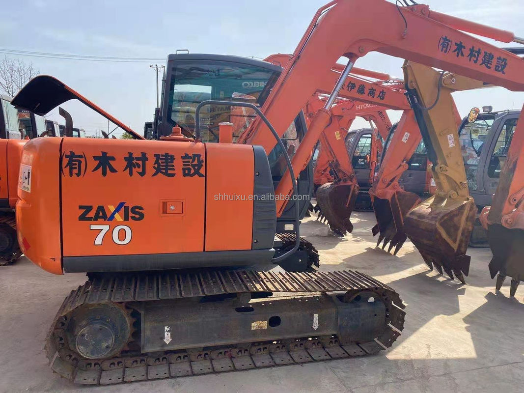 Hitachi in magazzino mini escavatore giapponese usato HITACHI 70 in vendita/seconda mano Piccolo escavatore a trascinamento in buone condizioni HITACHI 70