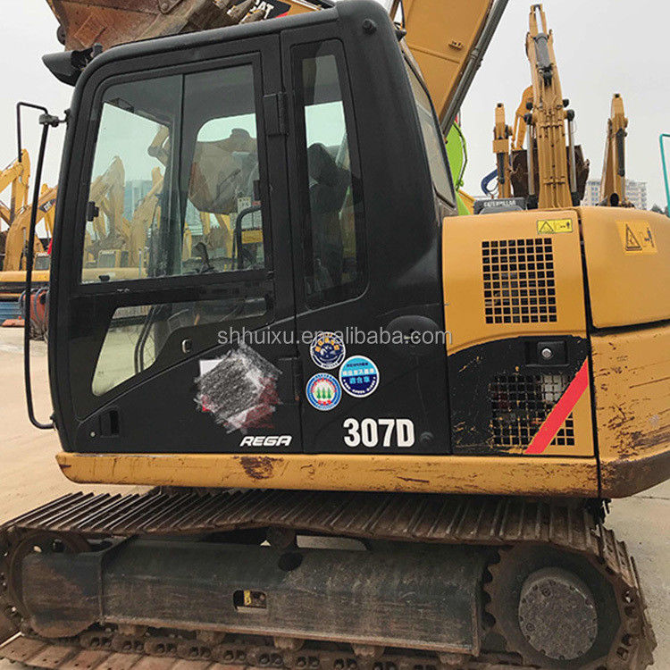 Escavatori usati cat307 Mini crawler Macchina di scavo escavatore usato CAT307D 7T Caterpillar Escavatore Caterpillar in magazzino