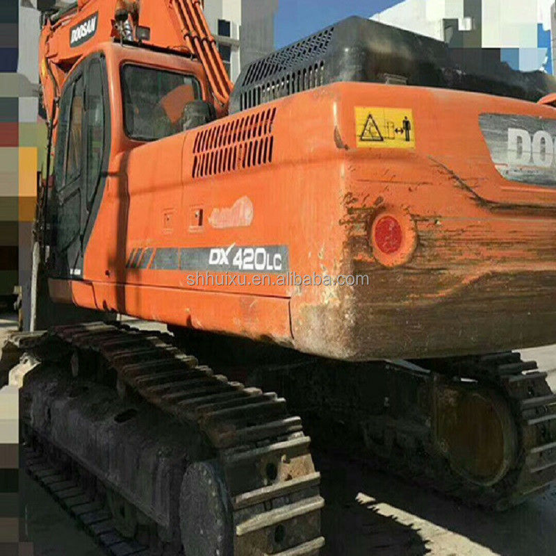 Doosan vendita calda di alta qualità di seconda mano idraulica scavatore a trascinatore DOOSAN DX420 Corea origine usata macchina da scavo buon prezzo