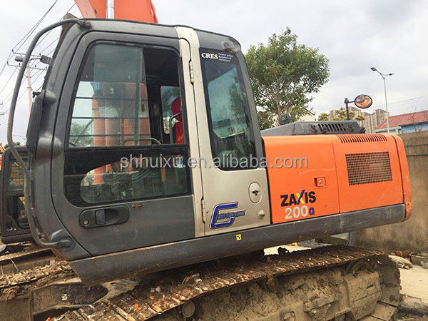 Hitachi vendita in vendita usata macchina da scavo giapponese HITACHI ZX200 di seconda mano Crawler escavatore HITACHI 200 in buone condizioni