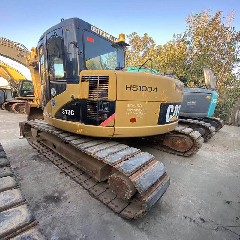 Usato di seconda mano di buona qualità Escavatore da trascinamento Usato Caterpillar cat313C / Giappone di seconda mano motore cat 313C