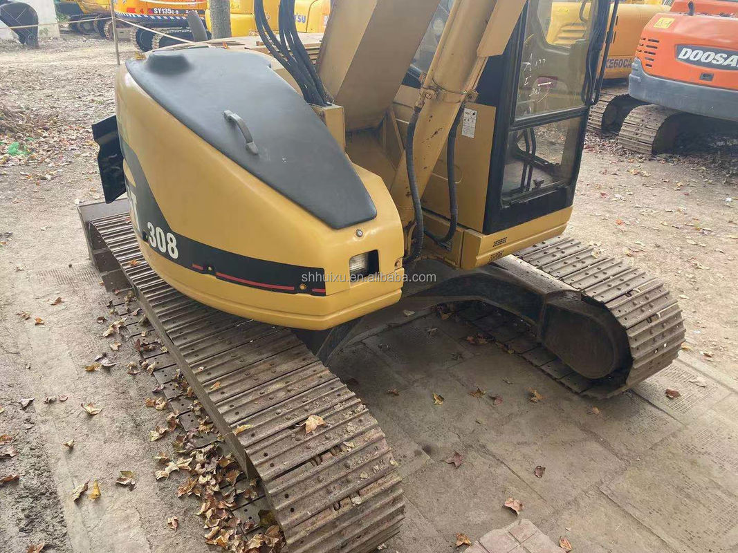 Mini escavatore idraulico usato CAT308 di seconda mano di buona qualità piccolo escavatore a striscia CAT308 in vendita