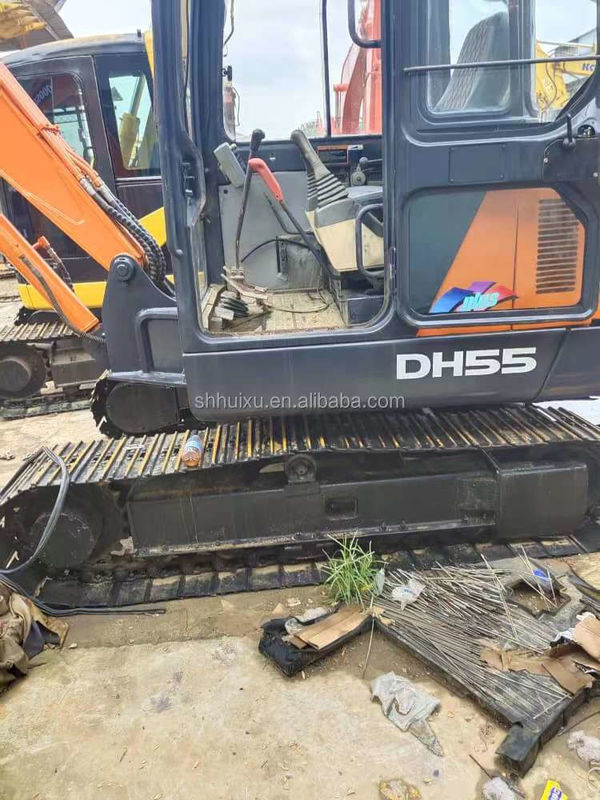 Doosan vendita calda Mini escavatore usato doosan ex55 Escavatore idraulico a striscia di seconda mano DOOSAN DH55 origine coreana