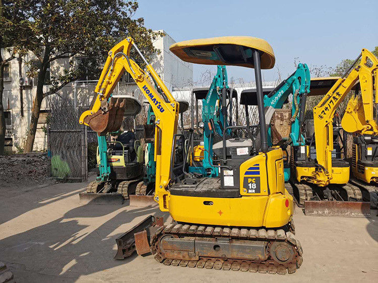 mini usato komatsu pc18 escavatore pc 18 1,8 tonnellate scavatore pc18mr motore diesel giappone buone prestazioni