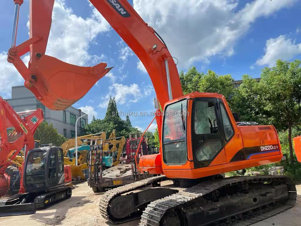 Doosan DH220lc escavatore usato/macchina da scavo usata Doosan DH220-7 origine coreana in vendita