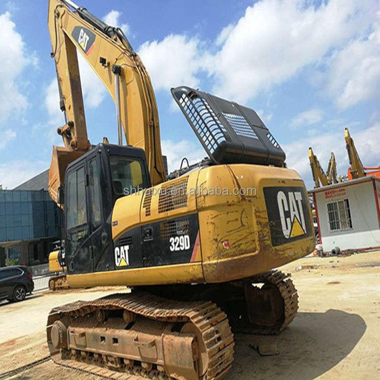 Escavatore da bruco usato 329d/ Escavatore da rampa di seconda mano CAT329 in buone condizioni in vendita Caterpillar in magazzino
