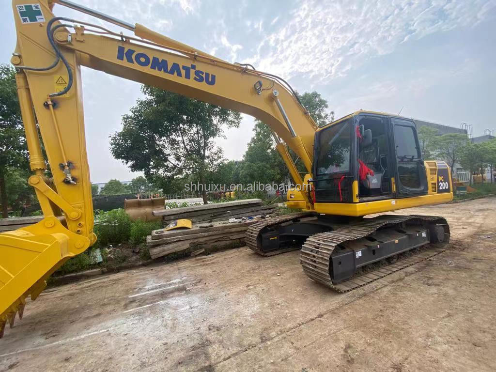Komatsu Escavatore idraulico di seconda mano di buona qualità Usata macchina da scavo Giappone origine usata escavatore komatsu pc200-8 Escavatore Komatsu