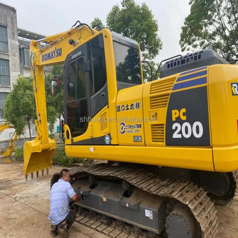 Komatsu Escavatore idraulico di seconda mano di buona qualità Usata macchina da scavo Giappone origine usata escavatore komatsu pc200-8 Escavatore Komatsu