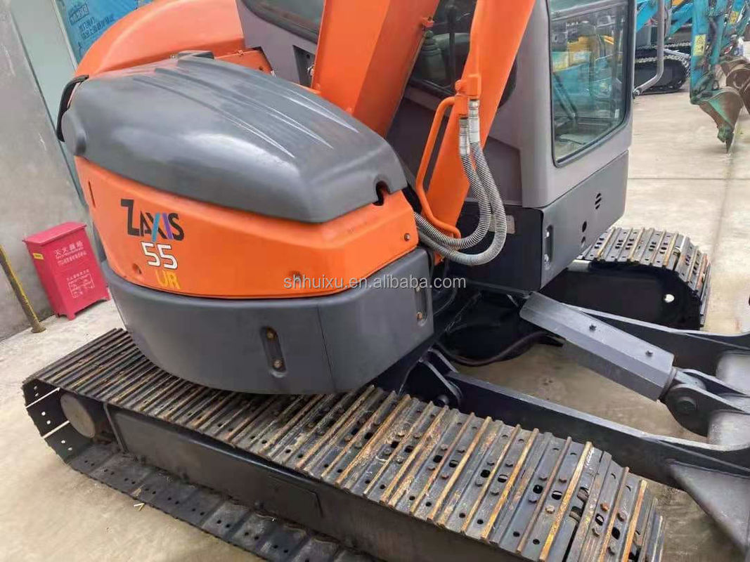 Hitachi in magazzino Prezzo economico mini escavatore giapponese HITACHI 55/Seconda mano idraulico Crawler Escavatore in buone condizioni HITACHI 55