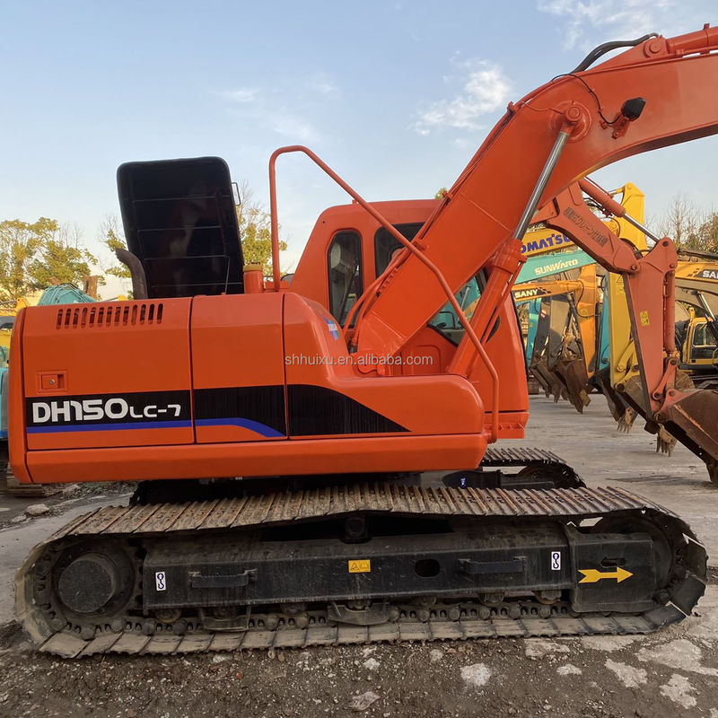 Doosan vendita calda usato di seconda mano di buona qualità Doosan escavatore DH150 Lc-7 pronto per il lavoro 15ton Doosan Dh150 escavatore in vendita calda