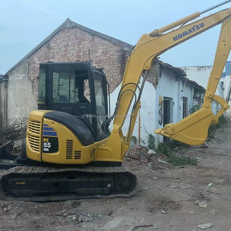 Alta qualità KOMATSU PC55MR escavatore idraulico di seconda mano origini giapponesi/ mini escavatore usato KOMATSU PC55MR Prezzo economico