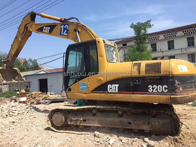 Giappone usato cat 320 escavatore di seconda mano idraulico scavatore da striscia CAT320C in buone condizioni in vendita CAT 303 cat 306 escavatore
