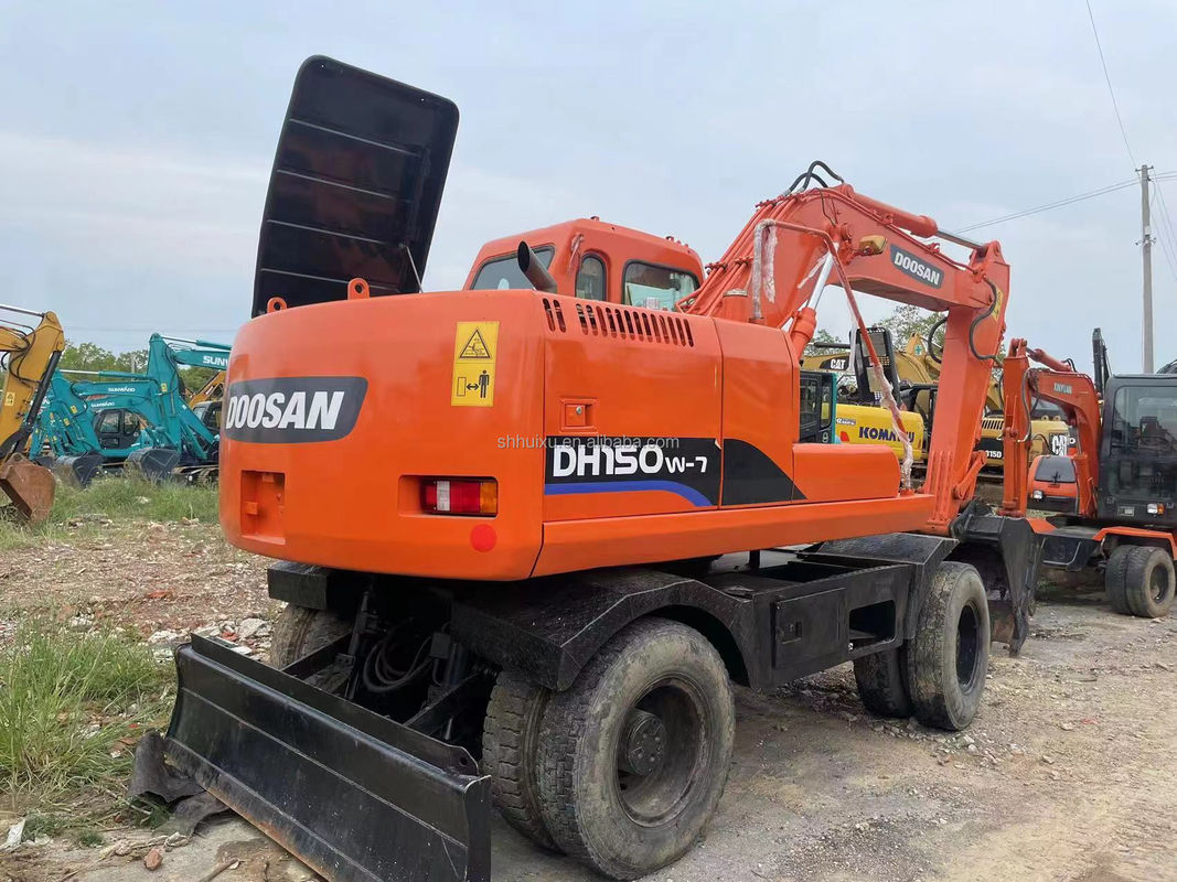Cina escavatore a ruote Doosan 150 escavatore di seconda mano macchina pesante grande escavatore