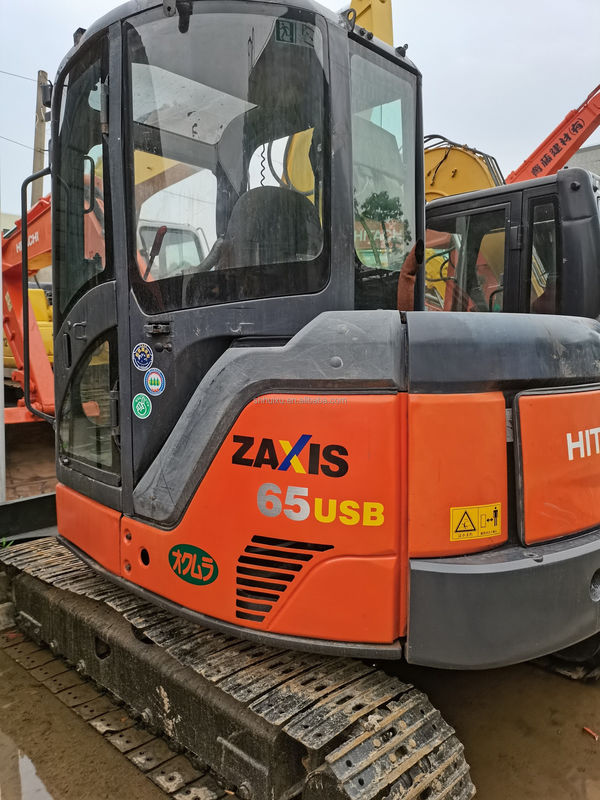 Hitachi in magazzino Bella qualità Hitachi ZX65 Escavatore idraulico a striscia di seconda mano/mini escavatore usato Hitachi ZX65 Prezzo economico