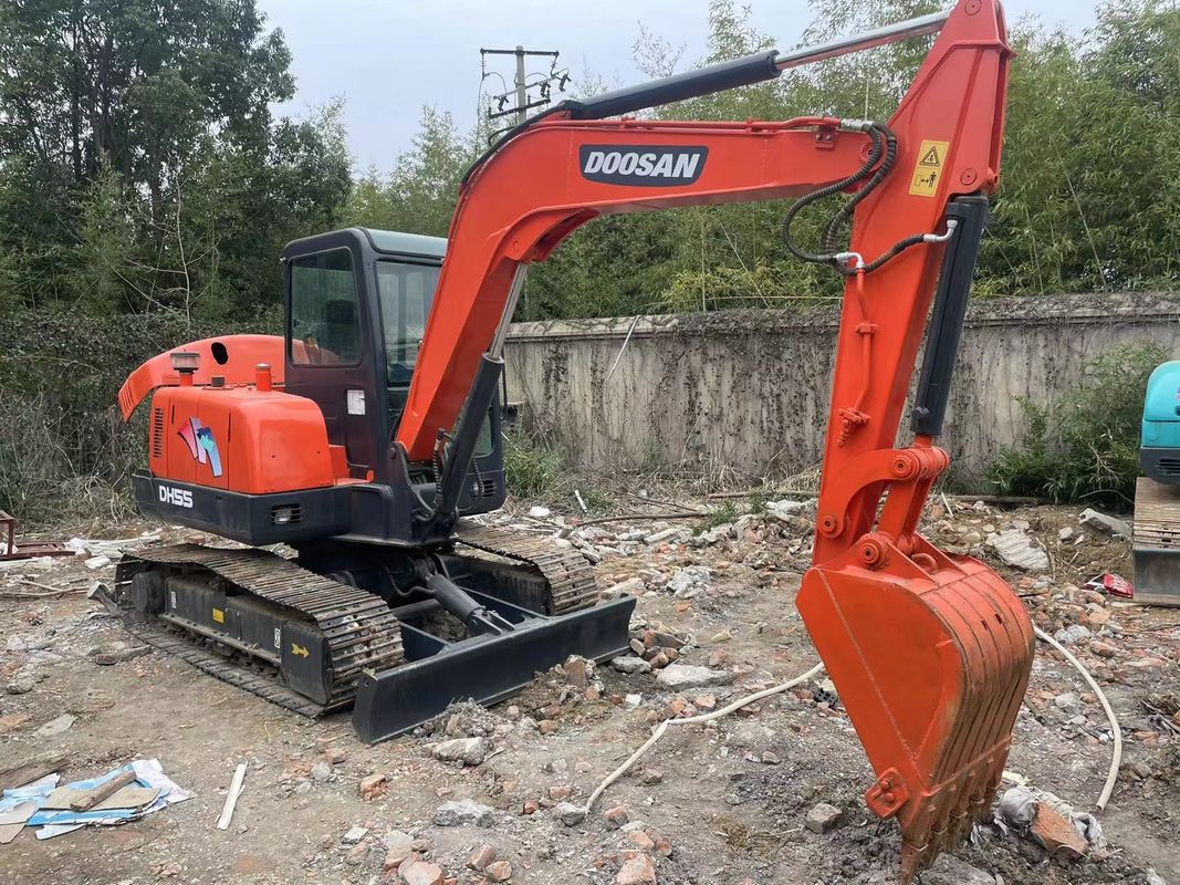 vernice originale mini-scavatore usato doosan55/seconda mano doosan55 prezzo basso in vendita