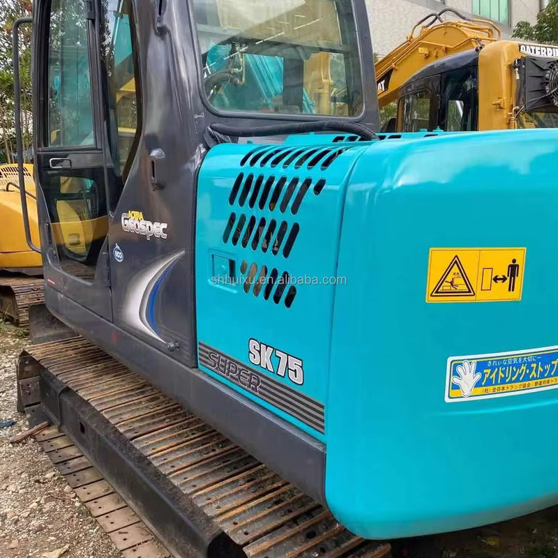 Colore blu Vernice originale Usata Kobelco 75 Escavatore Usata 7.5 Tonne