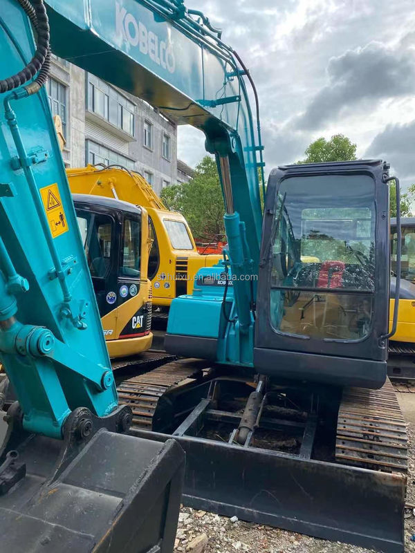 Colore blu Vernice originale Usata Kobelco 75 Escavatore Usata 7.5 Tonne