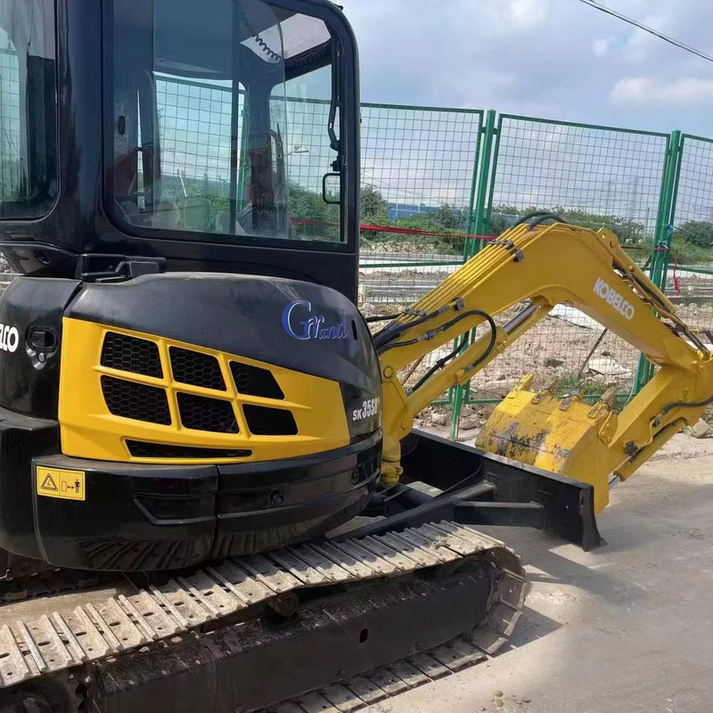 3.5 tonnellate Kobelco Sk35 Used Kobelco Excavator Magic Screed Color blu
