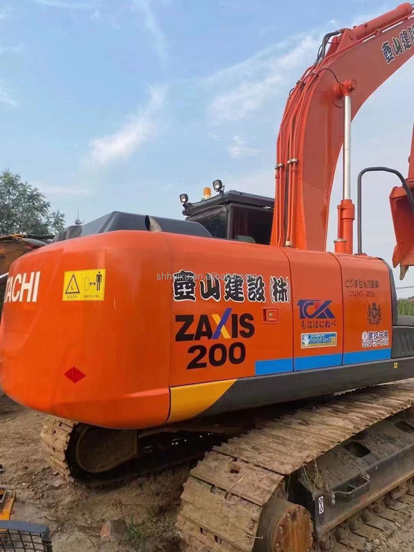 Hitachi in magazzino Hitachi ZX200-3 di seconda mano Escavatore idraulico a trascinatore Buone condizioni/macchina da scavo usata Hitachi ZX200-3 Prezzo economico