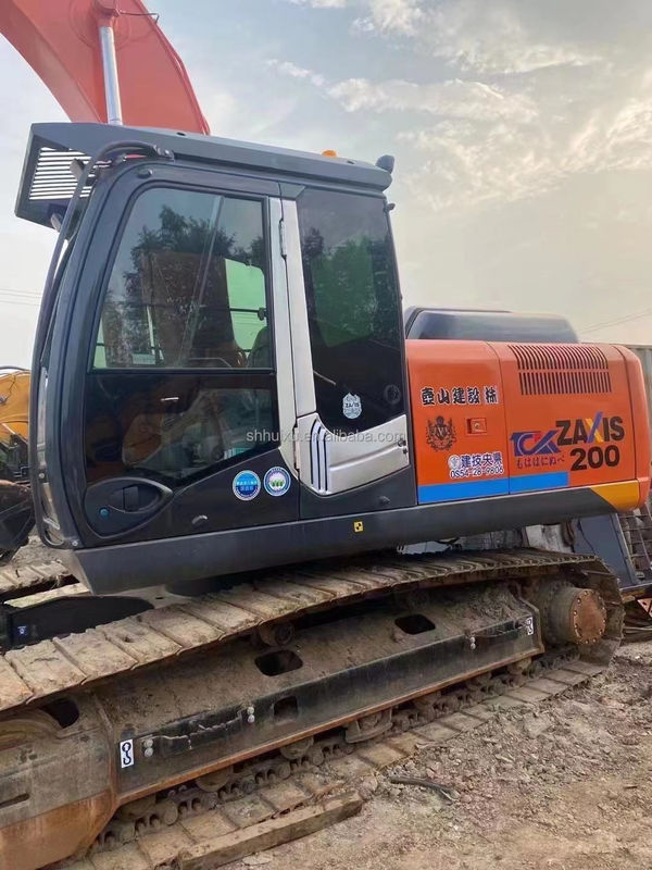 Hitachi in magazzino Hitachi ZX200-3 di seconda mano Escavatore idraulico a trascinatore Buone condizioni/macchina da scavo usata Hitachi ZX200-3 Prezzo economico
