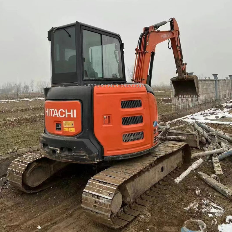 Hitachi vendita calda mini escavatore usato Hitachi ZX55U Prezzo economico/buona qualità Hitachi ZX55U Escavatore idraulico a striscia di seconda mano