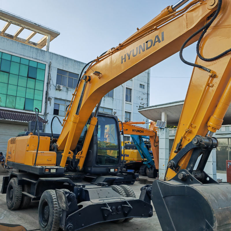 Usato Hyundai 210-7 Excavator di grande potenza di scavo motore originale Hyundai Excavator di ruota