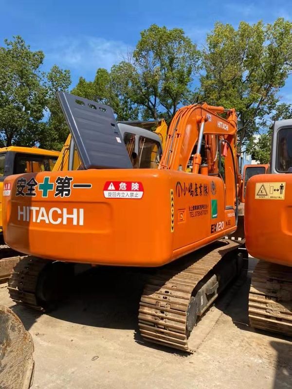 Bestseller HITACHI ex120 Escavatore idraulico di seconda mano di buona qualità/macchina di scavo usata HITACHI ex120 vendita a caldo