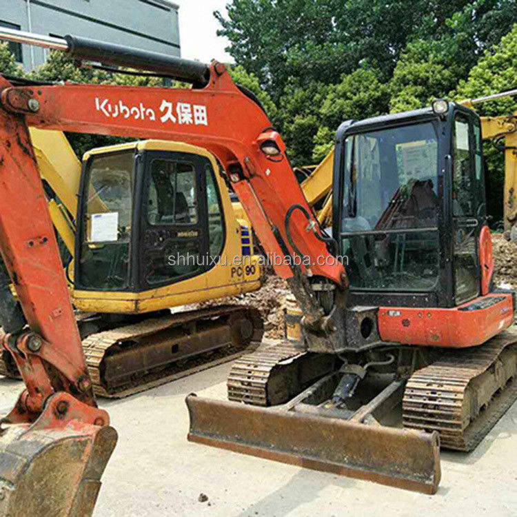 Mini escavatore usato Kubota55 Giappone origine prezzo basso/seconda mano trascinatore idraulico Escavatore Kubota55 Alta qualità