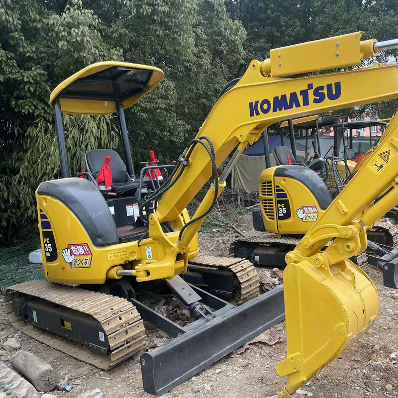mini Japan Komatsu35 Escavatore usato per uso domestico all' interno Escavatore da 3,5 tonnellate escavatore giapponese usato