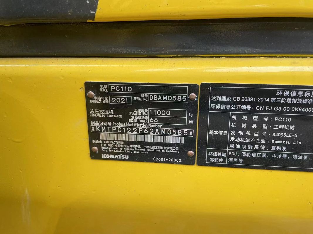 Scavatrice di terra a mano Komatsu PC130 macchinari usati 13 tonnellate scavatrici a mano di posteggio di seconda mano per la vendita