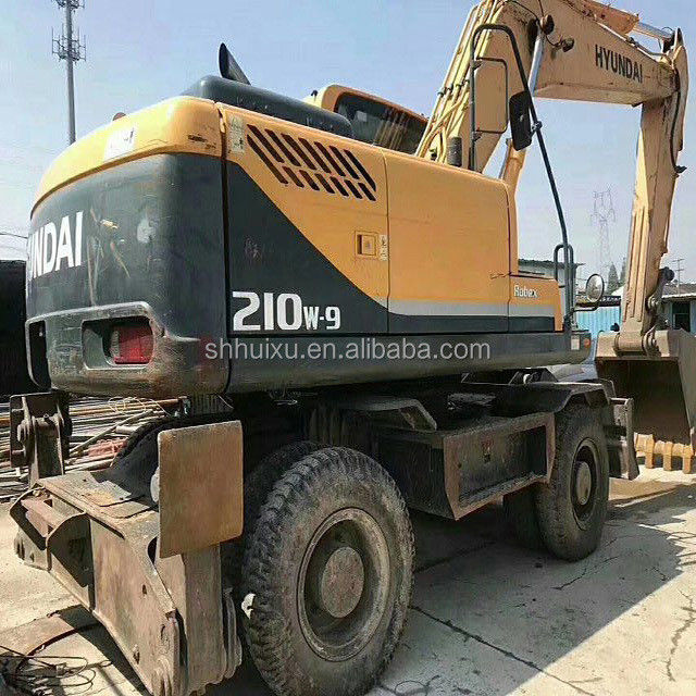 coreano originale 2014 Hyundai r210w-9 usato escavatore a ruote/ macchina per pneumatici R210w-9 Hyundai in vendita