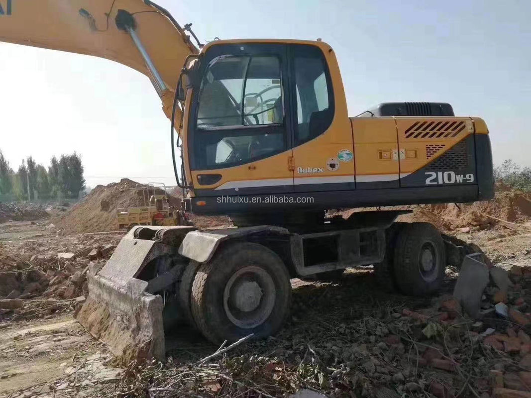 coreano originale 2014 Hyundai r210w-9 usato escavatore a ruote/ macchina per pneumatici R210w-9 Hyundai in vendita