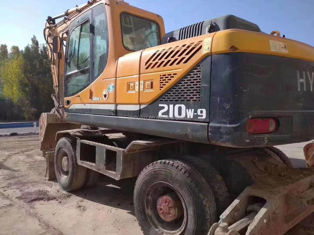 coreano originale 2014 Hyundai r210w-9 usato escavatore a ruote/ macchina per pneumatici R210w-9 Hyundai in vendita