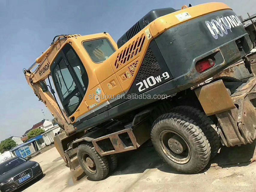 coreano originale 2014 Hyundai r210w-9 usato escavatore a ruote/ macchina per pneumatici R210w-9 Hyundai in vendita