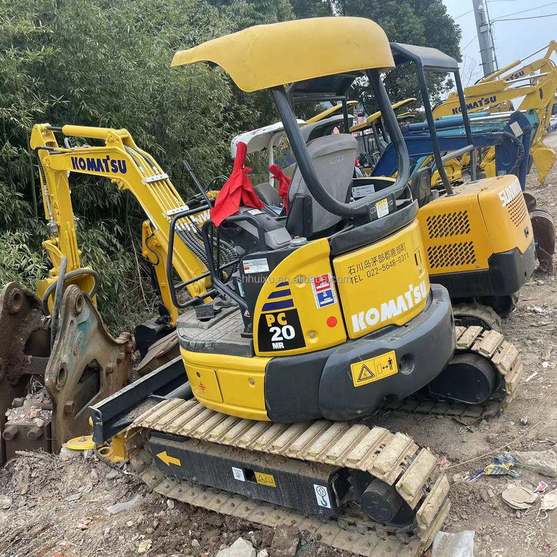 prezzo basso in magazzino mini escavatore Komatsu PC20 senza cabina escavatore Giappone Usato Komatsu idraulico mini escavatore strisciante