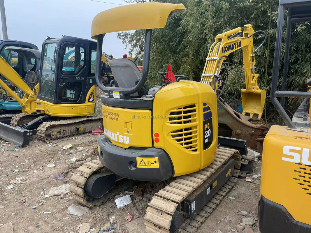 prezzo basso in magazzino mini escavatore Komatsu PC20 senza cabina escavatore Giappone Usato Komatsu idraulico mini escavatore strisciante