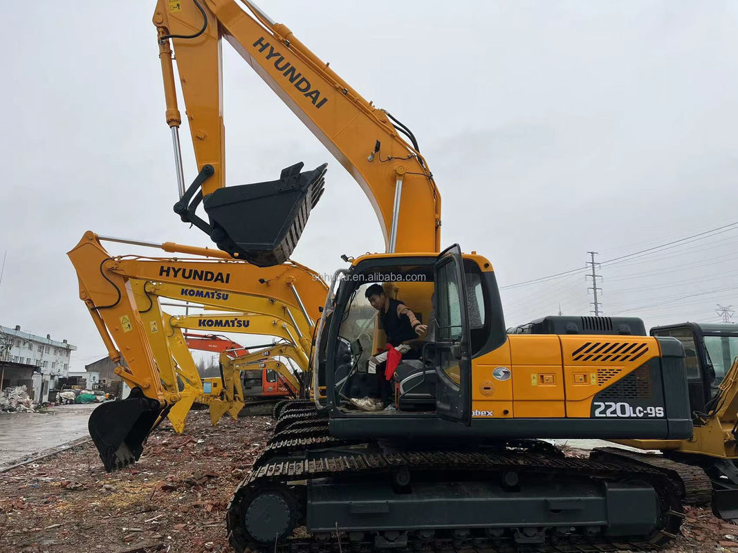 Macchine da costruzione utilizzate Escavatori idraulici Hyundai 225-9 Marca Corea
