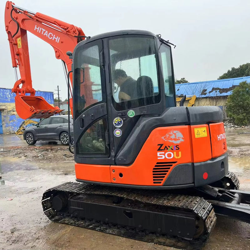 Alta potenza di scavo utilizzata Hitachi zx50u/seconda mano mini escavatore a striscia Hitachi zx50 u