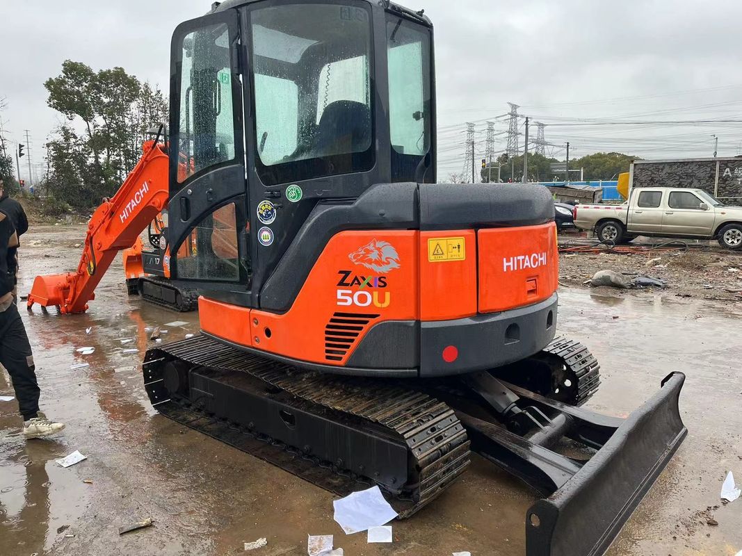 Alta potenza di scavo utilizzata Hitachi zx50u/seconda mano mini escavatore a striscia Hitachi zx50 u