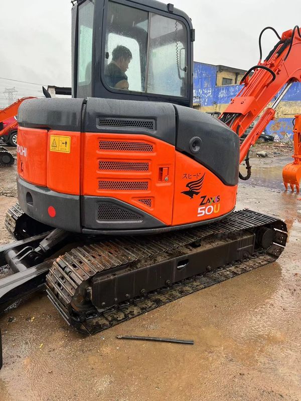 Alta potenza di scavo utilizzata Hitachi zx50u/seconda mano mini escavatore a striscia Hitachi zx50 u
