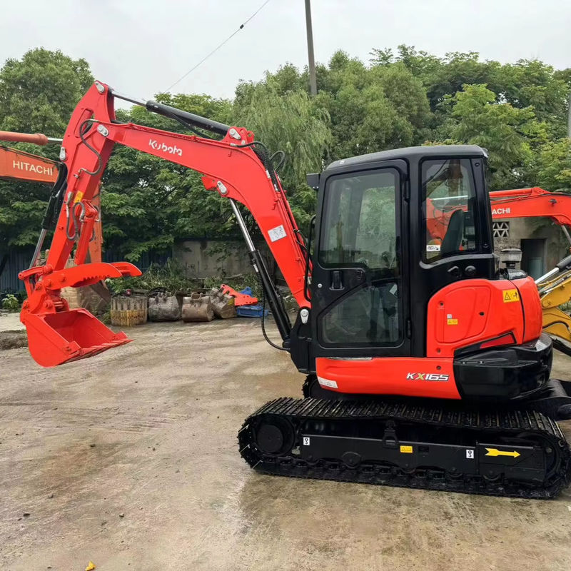 Prezzo basso escavatore usato 6.5Ton idraulico KUBOTA KX165 escavatore usato KUBOTA165 escavatori originali Giappone in vendita