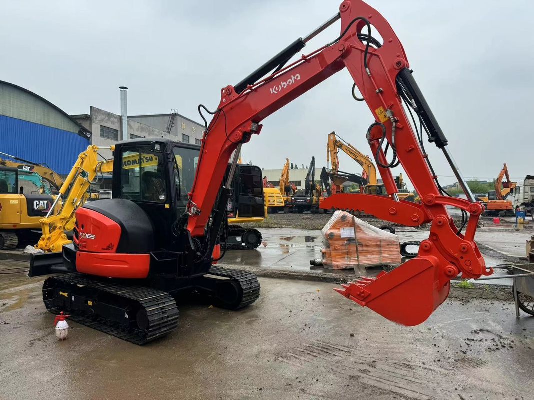 Prezzo basso escavatore usato 6.5Ton idraulico KUBOTA KX165 escavatore usato KUBOTA165 escavatori originali Giappone in vendita