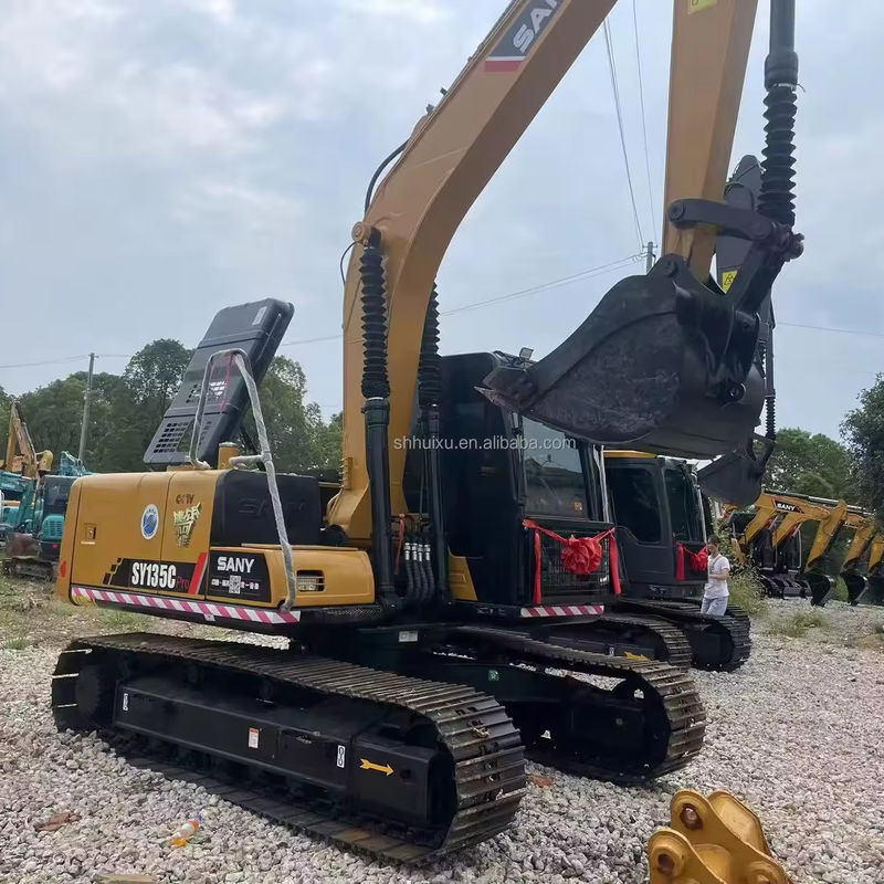 Used Crawler Hydraulic Excavator Sany 135 China Brand EPA Certification Macchina per la costruzione