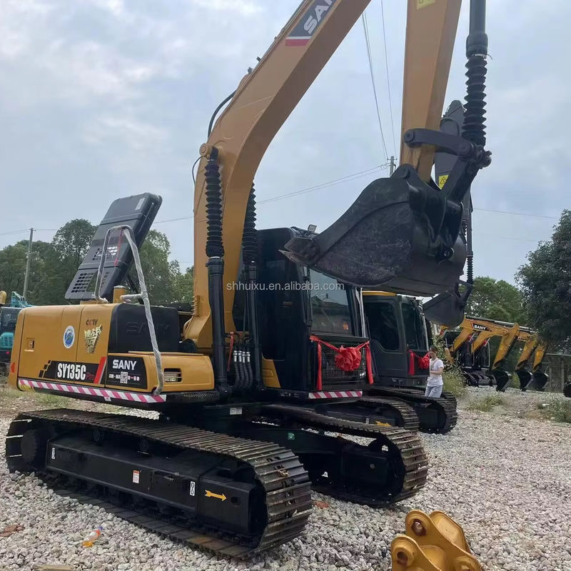 Escavatore cinese Sany 135 Usato Sany Escavatore 13 Tonne Cummins Motore giallo