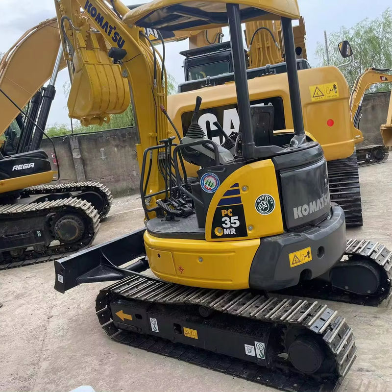 Usato Komatsu PC35MR mini escavatore macchina da costruzione mini escavatore mobile utilizzato komatsupc35 vendita calda