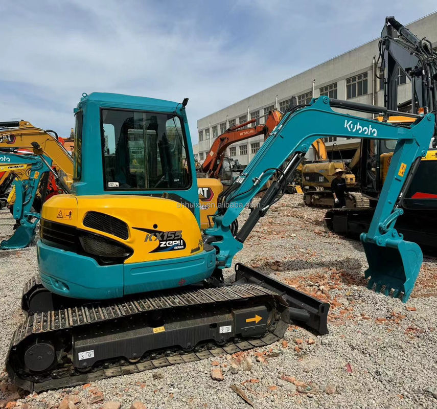 Mini Used Crawler Excavator Kubota 155 di seconda mano Low Working Hours Excavator
